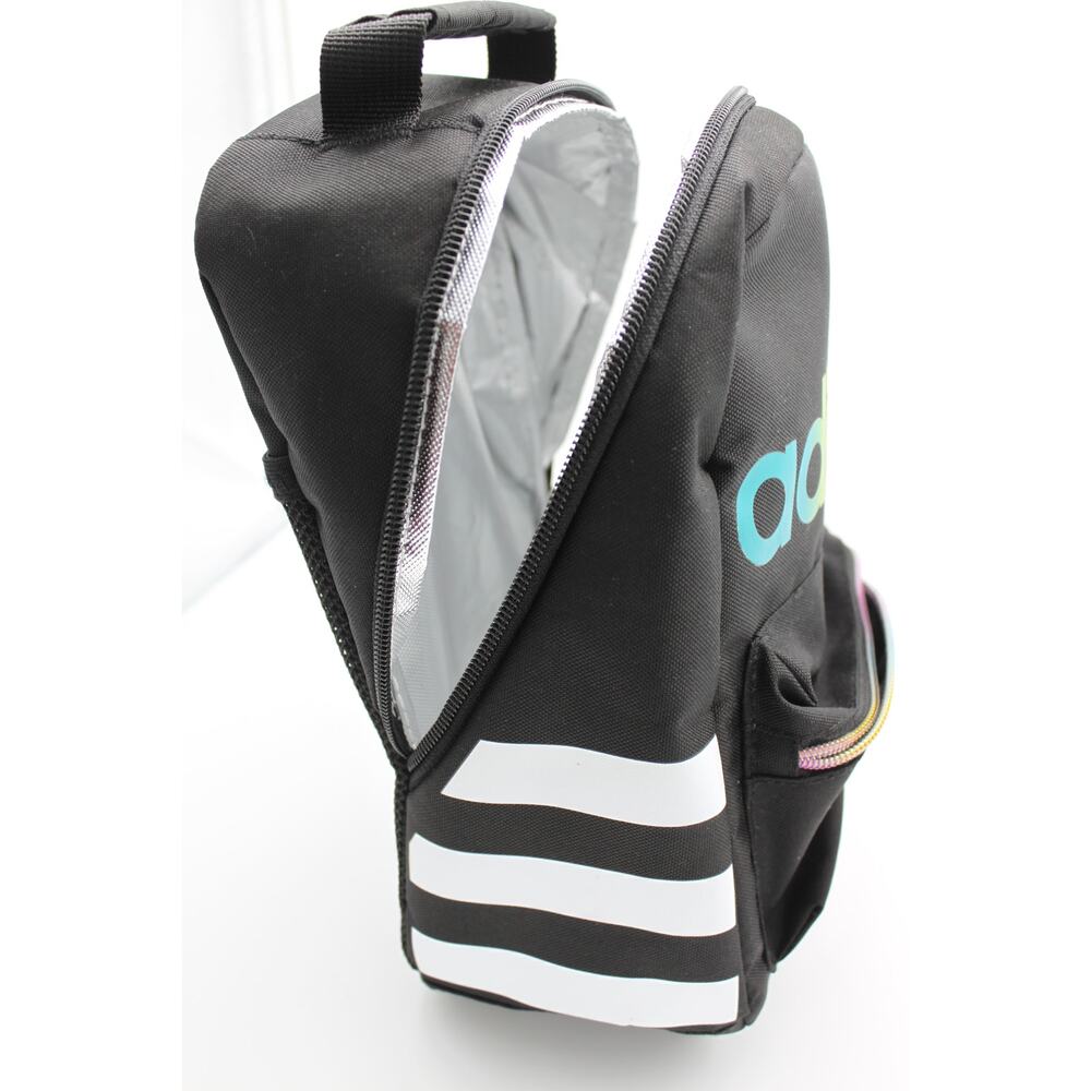 Adidas Insulated Lunch Bag Black & Multi Color Logo - Picture 9 of 14